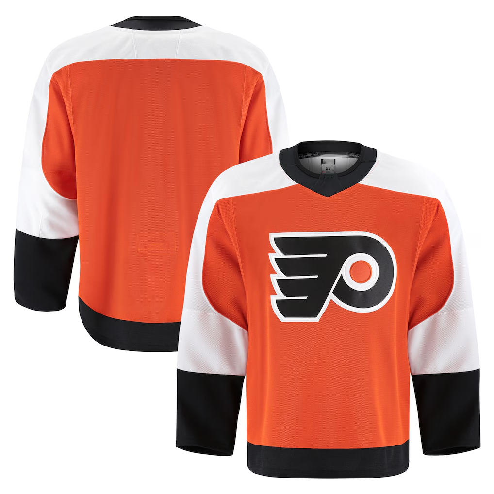 Elroe P.Flyers Orange Home Authentic Pro Jerseys