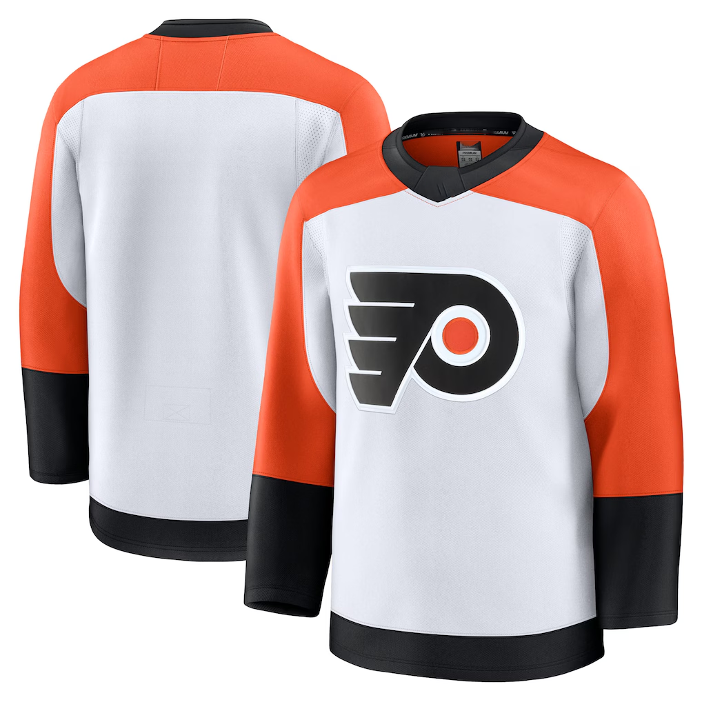 Elroe P.Flyers White Away Premium Jerseys