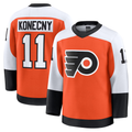 Elroe P.Flyers #11 Travis Konecny Burnt Orange Home Premium Jerseys