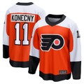 Elroe P.Flyers #11 Travis Konecny Orange Home Breakaway Jerseys