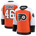 Elroe P.Flyers #46 Trevor Zegras Orange Home Breakaway Jerseys