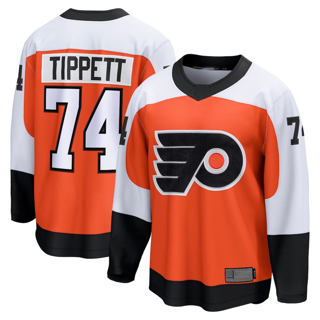 Elroe P.Flyers #74 Owen Tippett Orange Home Breakaway Jerseys