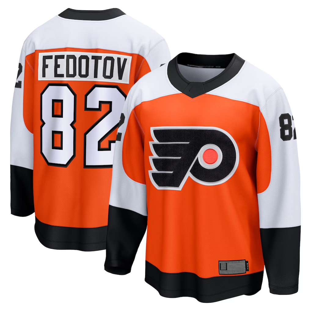 Elroe P.Flyers #82 Ivan Fedotov Orange Home Breakaway Jerseys