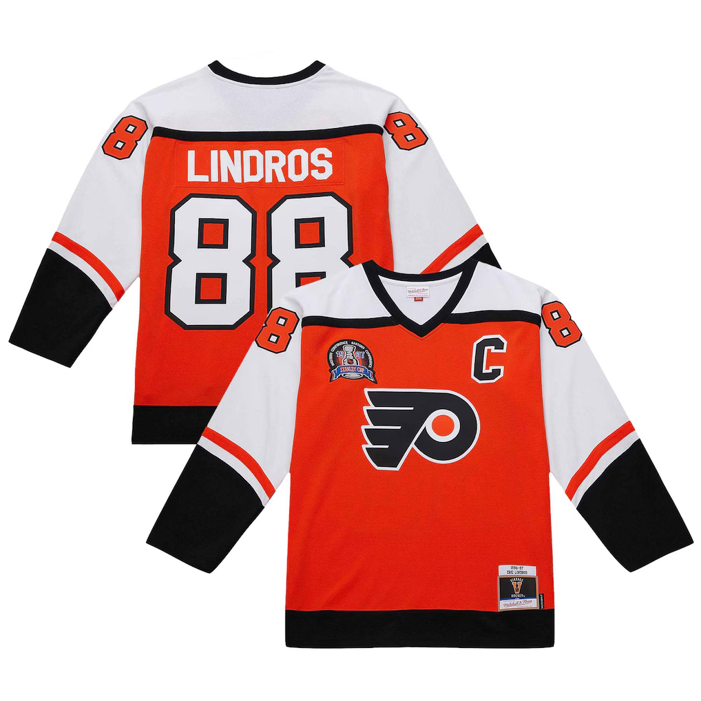 Elroe P.Flyers #88 Eric Lindros Orange 1996?97 Power Play Jerseys