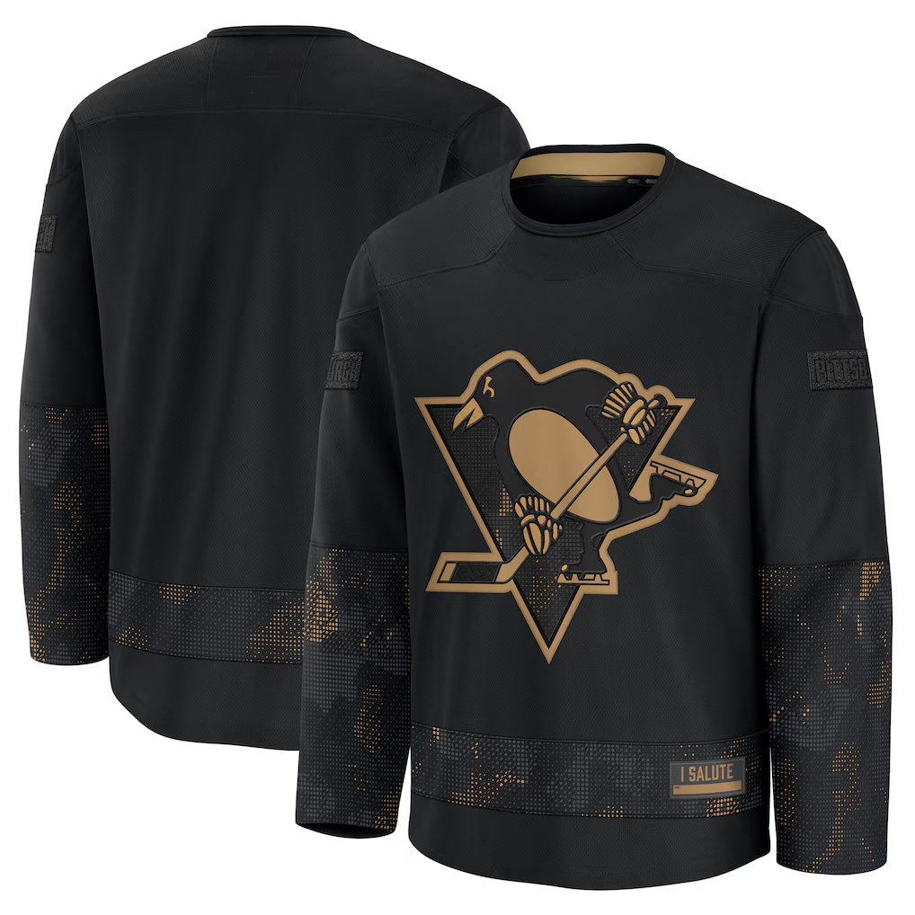 Elroe P.Penguins Black Home Premium Jerseys