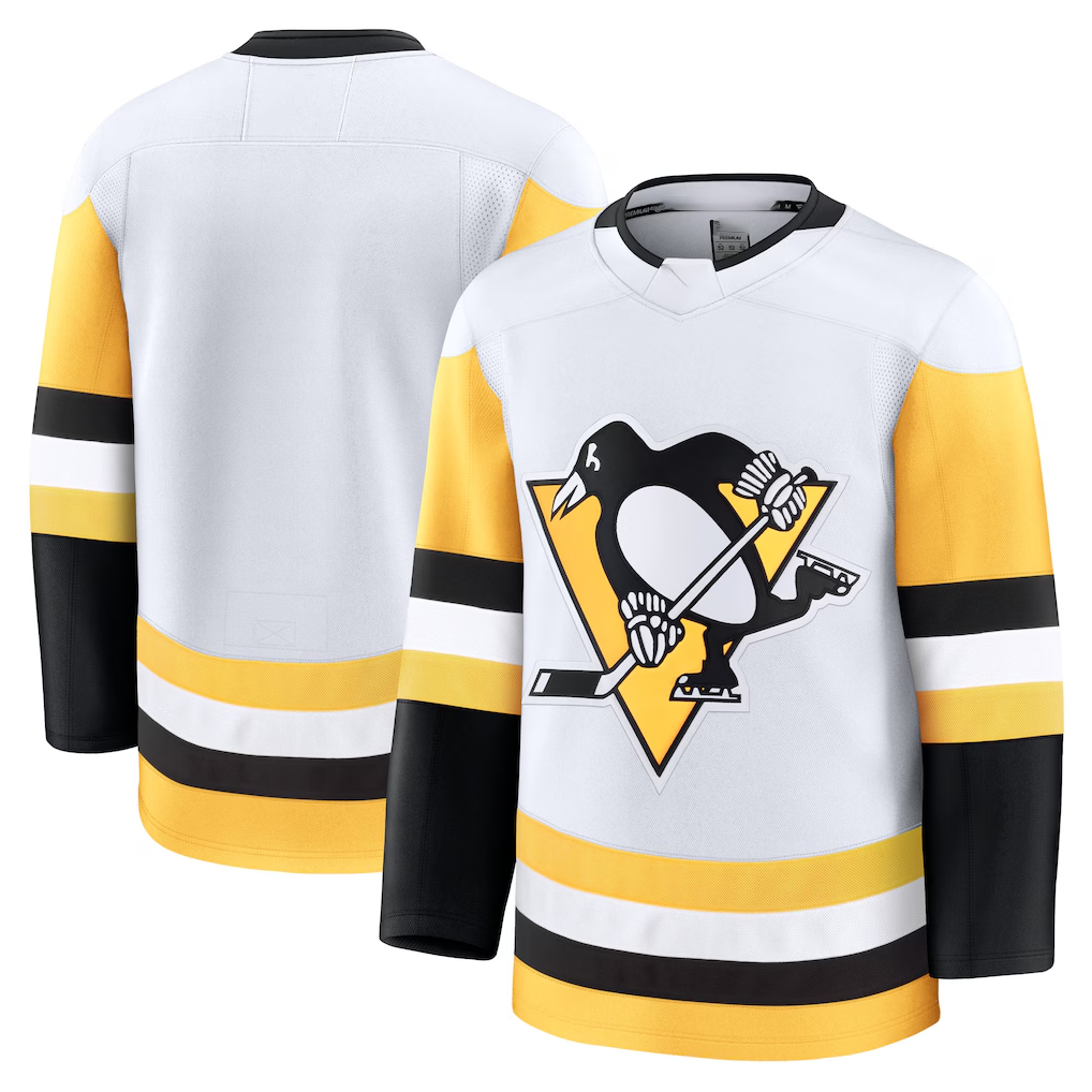 Elroe P.Penguins White Away Premium Jerseys