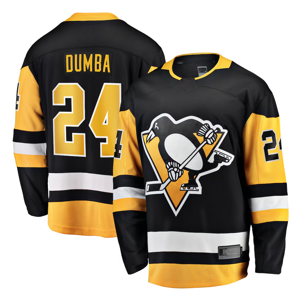 Elroe P.Penguins #24 Matt Dumba Black Home Breakaway Jerseys