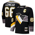 Elroe P.Penguins #66 Mario Lemieux Black 1996?97 Power Play Jerseys