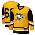 Elroe P.Penguins #66 Mario Lemieux Gold 1984-85 Power Play Jerseys