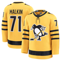 Elroe P.Penguins #71 Evgeni Malkin Gold Alternate Premium Player Jerseys