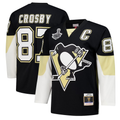 Elroe P.Penguins #87 Sidney Crosby Black 2008 Power Play Jerseys