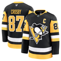 Elroe P.Penguins #87 Sidney Crosby Black Home Premium Jerseys