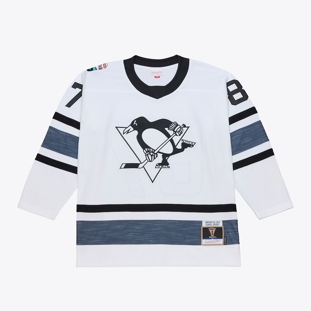 Elroe P.Penguins #87 Sidney Crosby Mitchell & Ness White 2019 All-Star Game Power Play Jerseys
