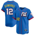 Elroe P.Phillies #12 Kyle Schwarber Player Blue National League All-star Game Limited Stitched Jerseys
