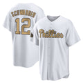 Elroe P.Phillies #12 Kyle Schwarber Player Gold All-Star Home Game Stitched Jerseys