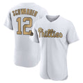 Elroe P.Phillies #12 Kyle Schwarber Player Gold All-Star Home Limited Elite Stitched Jerseys