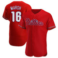 Elroe P.Phillies #16 Brandon Marsh Player Red Home Limited Elite Stitched Jerseys