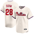 Elroe P.Phillies #28 Alec Bohm Player Cream Home Limited Stitched Jerseys