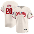 Elroe P.Phillies #28 Alec Bohm Player Cream Phillies & Eagles Vapor Premier Limited Stitched Jerseys