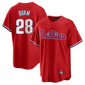 Elroe P.Phillies #28 Alec Bohm Player Red Home Game Stitched Jerseys