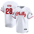 Elroe P.Phillies #28 Alec Bohm Player White Phillies & Eagles Vapor Premier Limited Stitched Jerseys