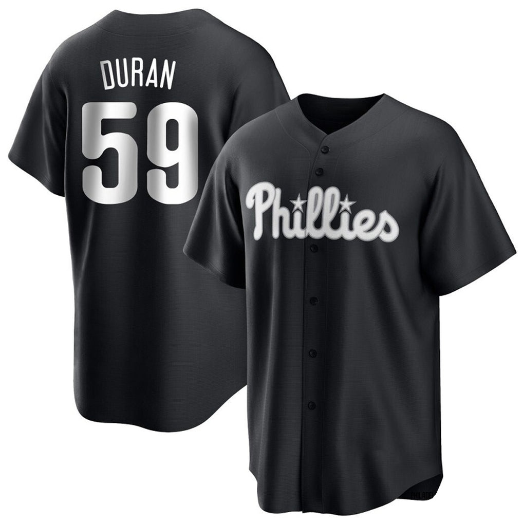 Elroe P.Phillies #59 Jhoan Duran Player Black Alt Fashion Home Game Stitched Jerseys