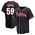 Elroe P.Phillies #59 Jhoan Duran Player Black Fashion Out Home Game Stitched Jerseys