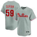 Elroe P.Phillies #59 Jhoan Duran Player Gray Home Limited Stitched Jerseys