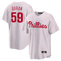 Elroe P.Phillies #59 Jhoan Duran Player White Home Game Stitched Jerseys