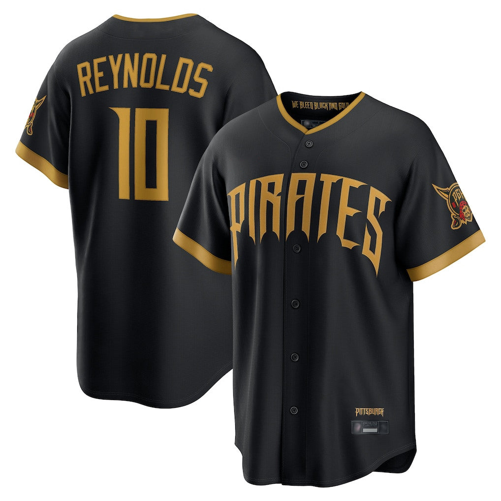 Elroe P.Pirates #10 Bryan Reynolds Player Black 2026 City Connect Home Game Stitched Jerseys