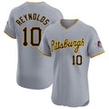 Elroe P.Pirates #10 Bryan Reynolds Player Gray Road Home Limited Elite Stitched Jerseys