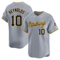 Elroe P.Pirates #10 Bryan Reynolds Player Gray Road Home Limited Stitched Jerseys