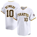 Elroe P.Pirates #10 Bryan Reynolds Player White Home Limited Stitched Jerseys