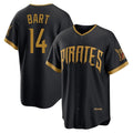 Elroe P.Pirates #14 Joey Bart Player Black 2026 City Connect Home Game Stitched Jerseys