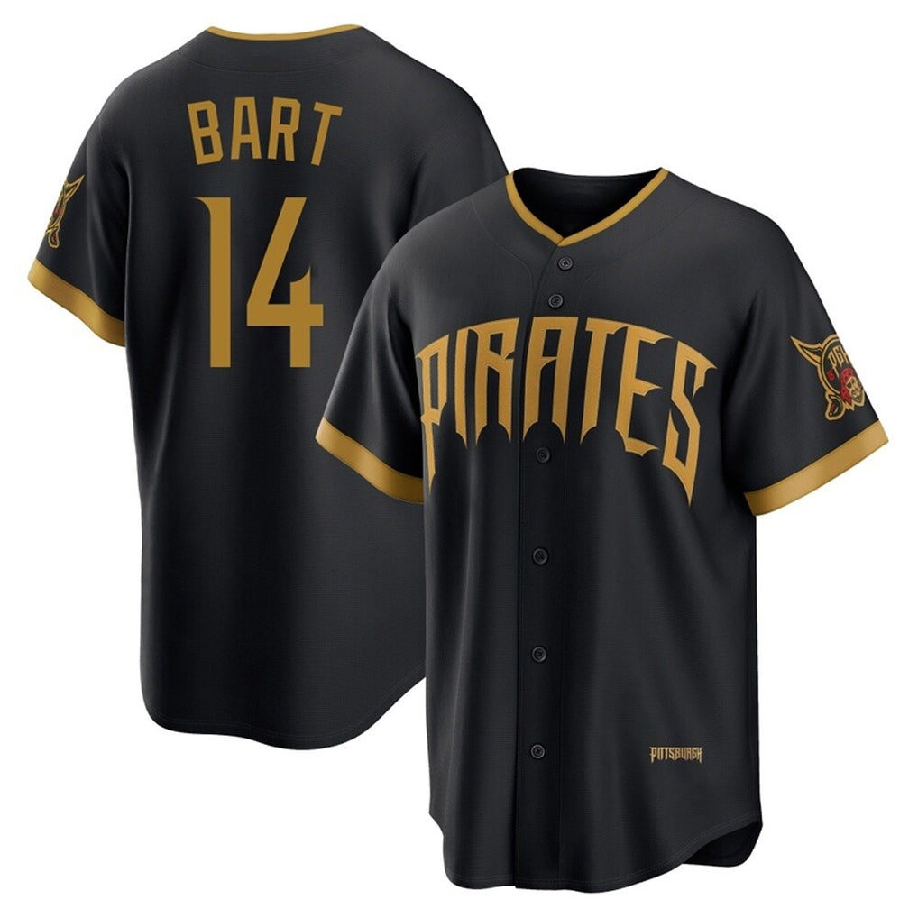 Elroe P.Pirates #14 Joey Bart Player Black 2026 City Connect Home Game Stitched Jerseys