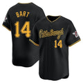 Elroe P.Pirates #14 Joey Bart Player Black Alt Home Limited Stitched Jerseys