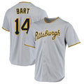 Elroe P.Pirates #14 Joey Bart Player Gray Road Home Game Stitched Jerseys