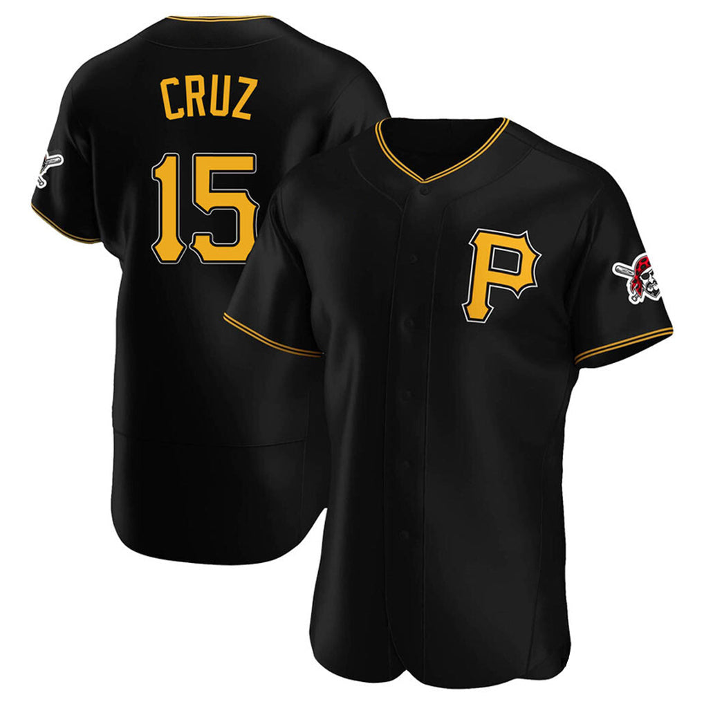 Elroe P.Pirates #15 Oneil Cruz Player Black Alternate 2025 Home Limited Elite Stitched Jerseys