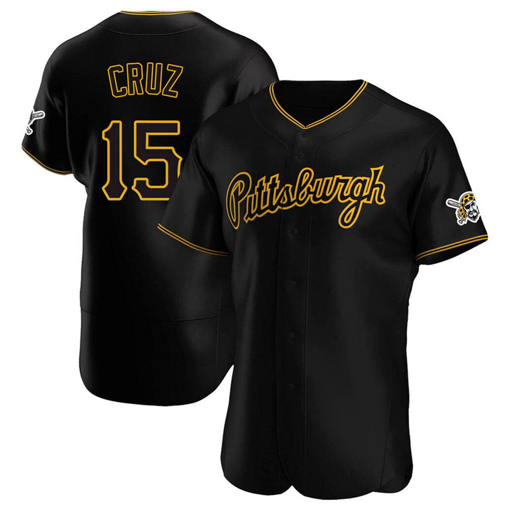 Elroe P.Pirates #15 Oneil Cruz Player Black Home Limited Elite Stitched Jerseys