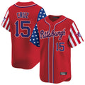 Elroe P.Pirates #15 Oneil Cruz Player Red 2025 Independence Day Vapor Premier Limited Stitched Jerseys