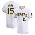 Elroe P.Pirates #15 Oneil Cruz Player White Home Limited Elite Stitched Jerseys