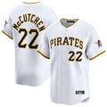 Elroe P.Pirates #22 Andrew McCutchen Player White Home Limited Stitched Jerseys