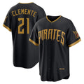 Elroe P.Pirates #21 Roberto Clemente Player Black 2026 City Connect Home Limited Stitched Jerseys