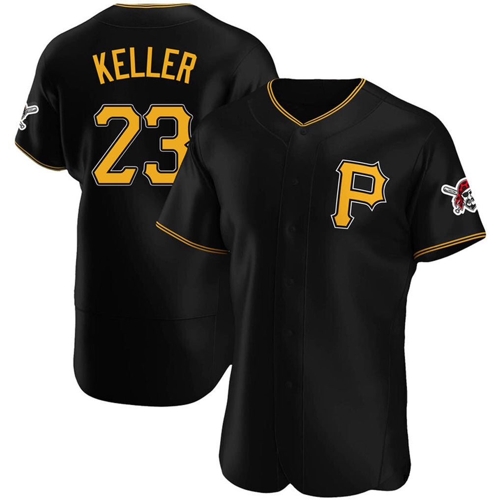 Elroe P.Pirates #23 Mitch Keller Player Black Home Limited Elite Stitched Jerseys