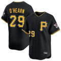 Elroe P.Pirates #29 Ryan O'Hearn Player Black Alternate Limited Game Stitched Jerseys