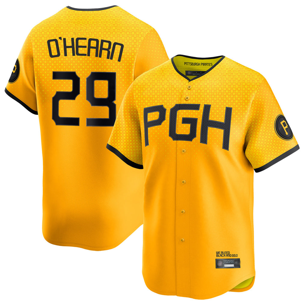 Elroe P.Pirates #29 Ryan O?¡®Hearn Player Gold City Connect Home Limited Stitched Jerseys