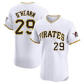 Elroe P.Pirates #29 Ryan O'Hearn Player White Home Limited Elite Stitched Jerseys