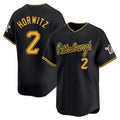 Elroe P.Pirates #2 Spencer Horwitz Player Black Alt Home Limited Stitched Jerseys