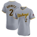 Elroe P.Pirates #2 Spencer Horwitz Player Gray Road Home Limited Elite Stitched Jerseys