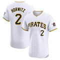 Elroe P.Pirates #2 Spencer Horwitz Player White Home Limited Elite Stitched Jerseys